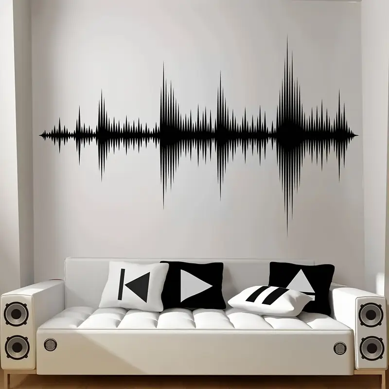 Audio Music Wallpaper - Sound Boeing Wave Wall Sticker Recording