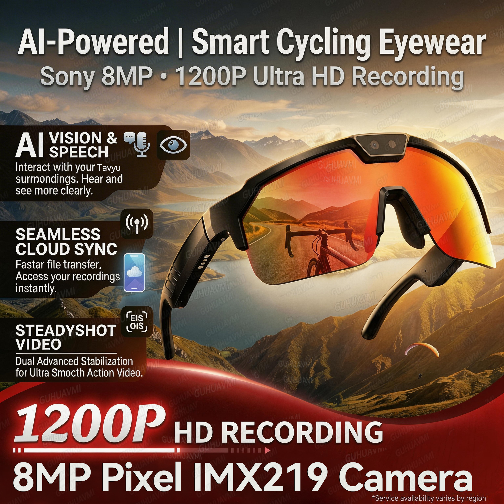 Audio Music Ai - 2026New AI Smart Glasses 1200P Camera