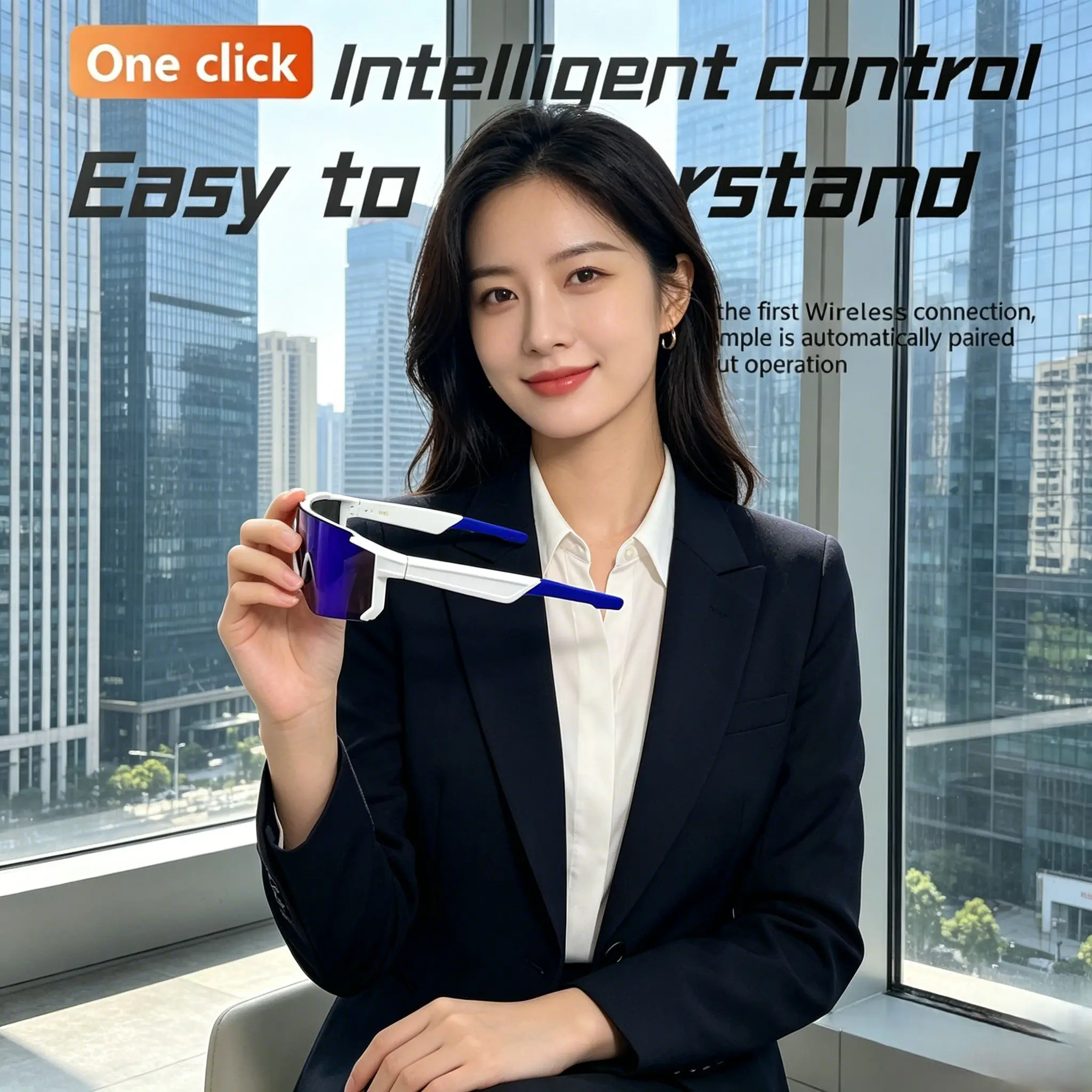 Audio Music Ai - AI Smart Bluetooth Audio Glasses, Hands-Free