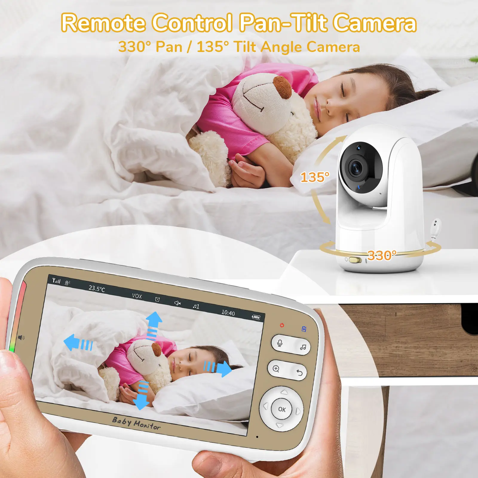 VB803 PRO Baby Monitor with 2p - Audio Music To Video のレビューと価格