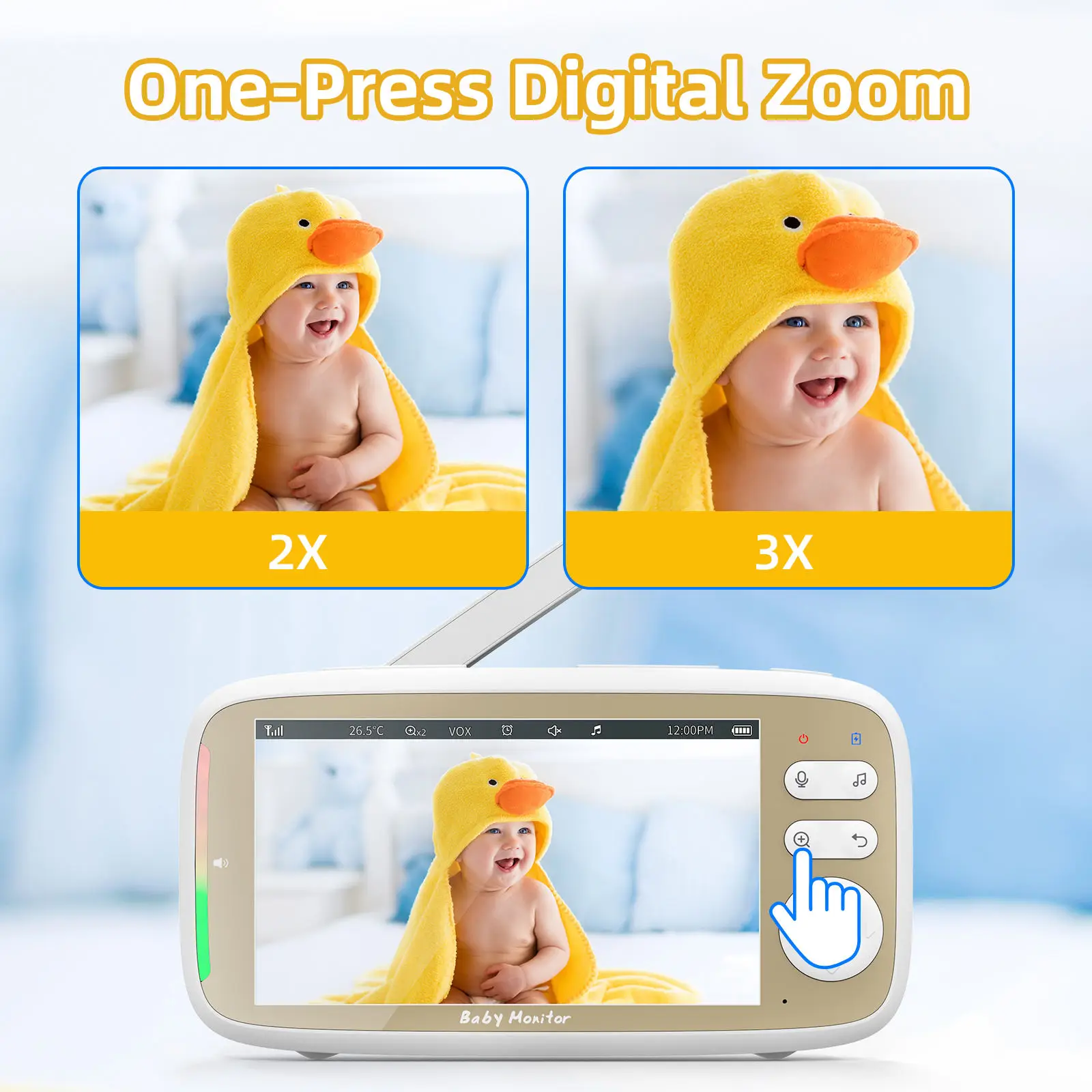 VB803 PRO Baby Monitor with 2p - Audio Music To Video のレビューと価格