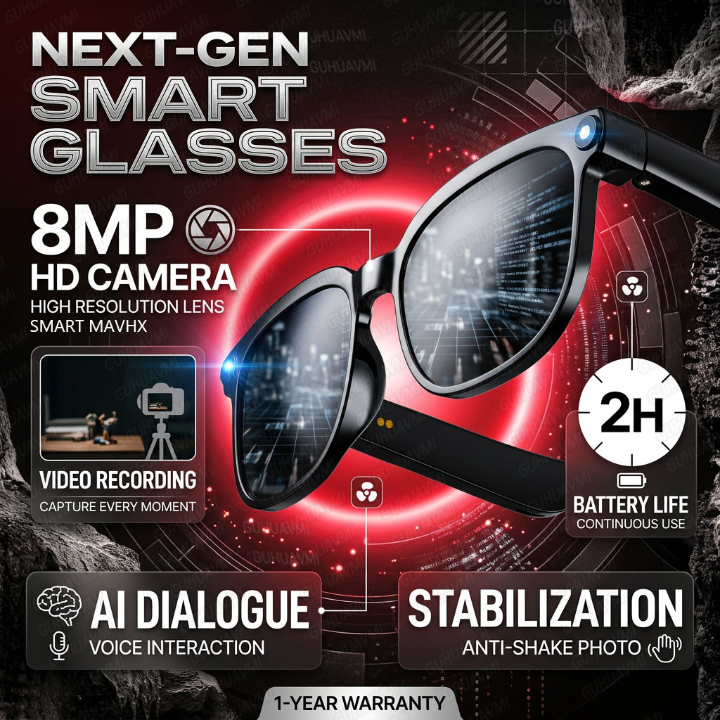 Wireless Smart Camera Glasses  - Audio Music To Video のレビューと価格