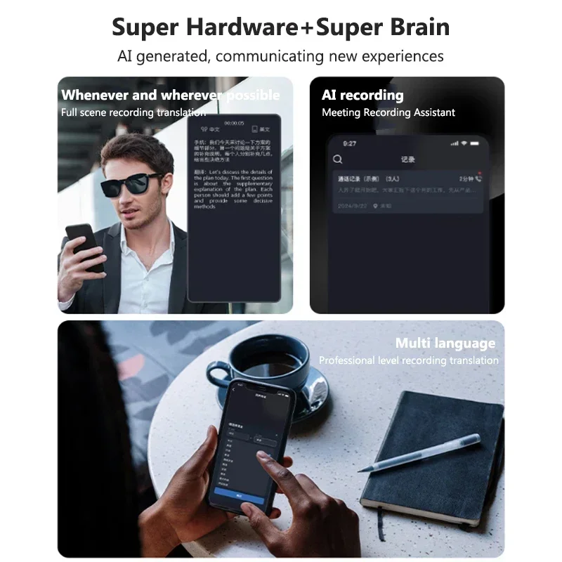 AI Translation Glasses Smart S - Audio Music Ai のレビューと価格