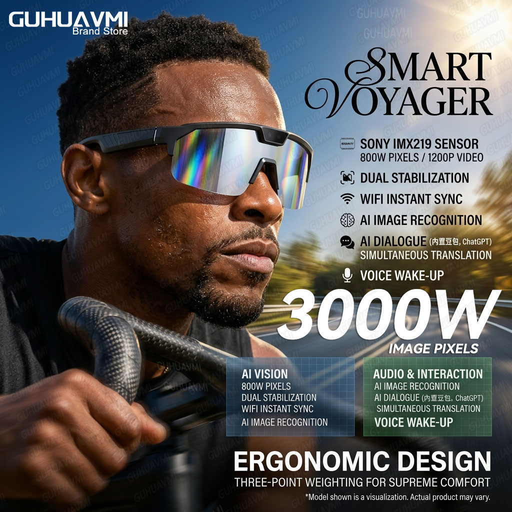 Photochromic Smart Glasses 120 - Audio Music To Video のレビューと価格