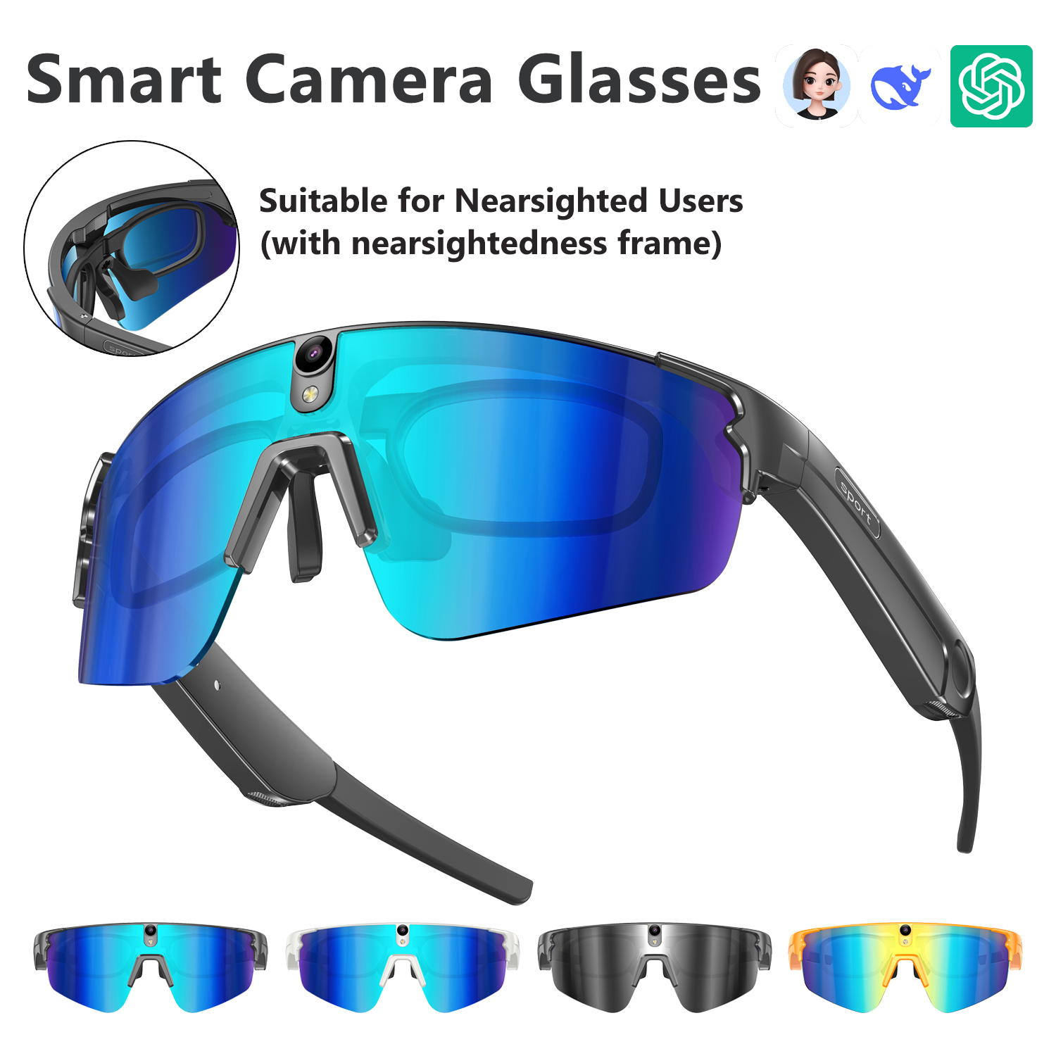 L805 AI Smart Glasses With 800 - Audio Music Ai のレビューと価格