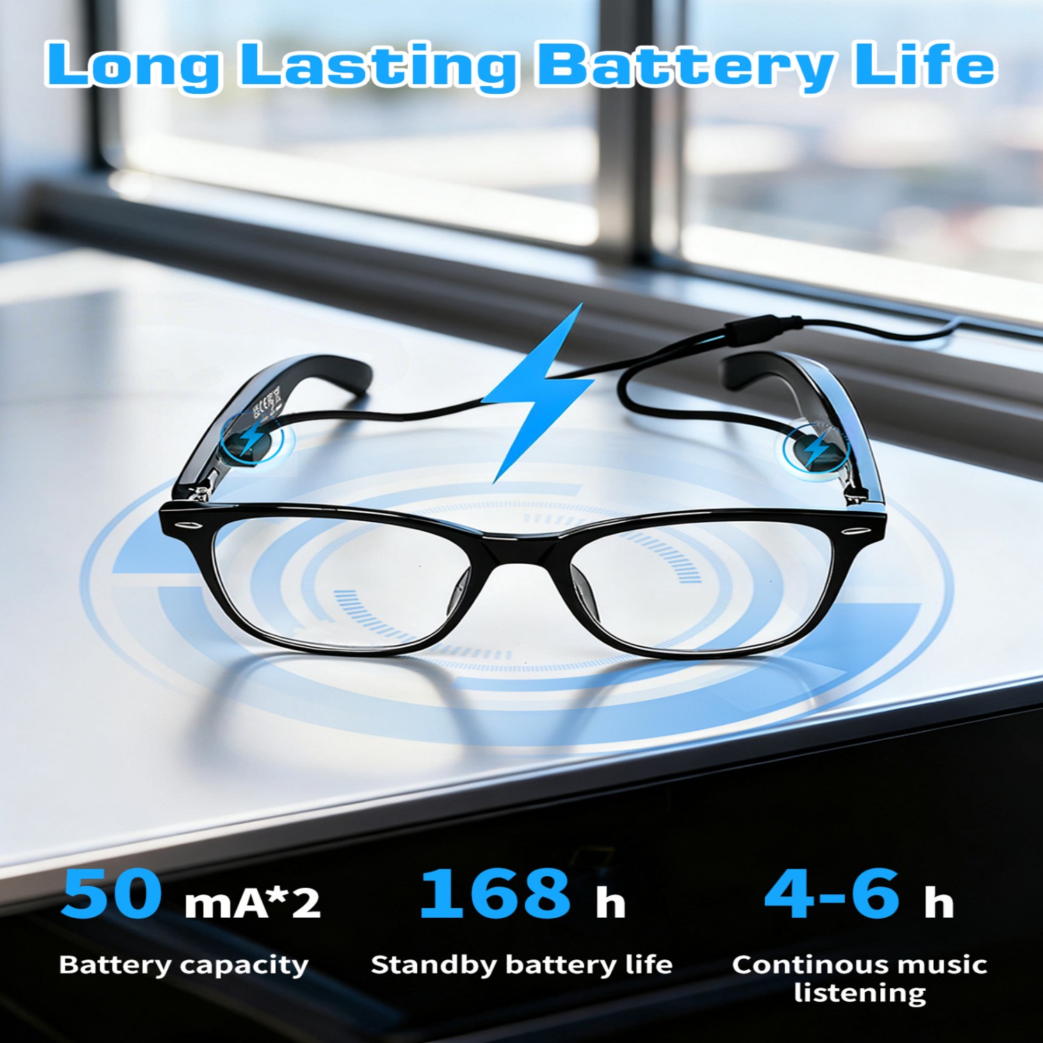 GT35 Smart Glasses with AI Tra - Audio Music Ai のレビューと価格
