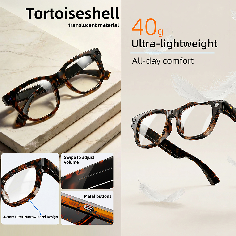 G600 Pro AI Smart Glasses 13MP - Audio Music Ai のレビューと価格