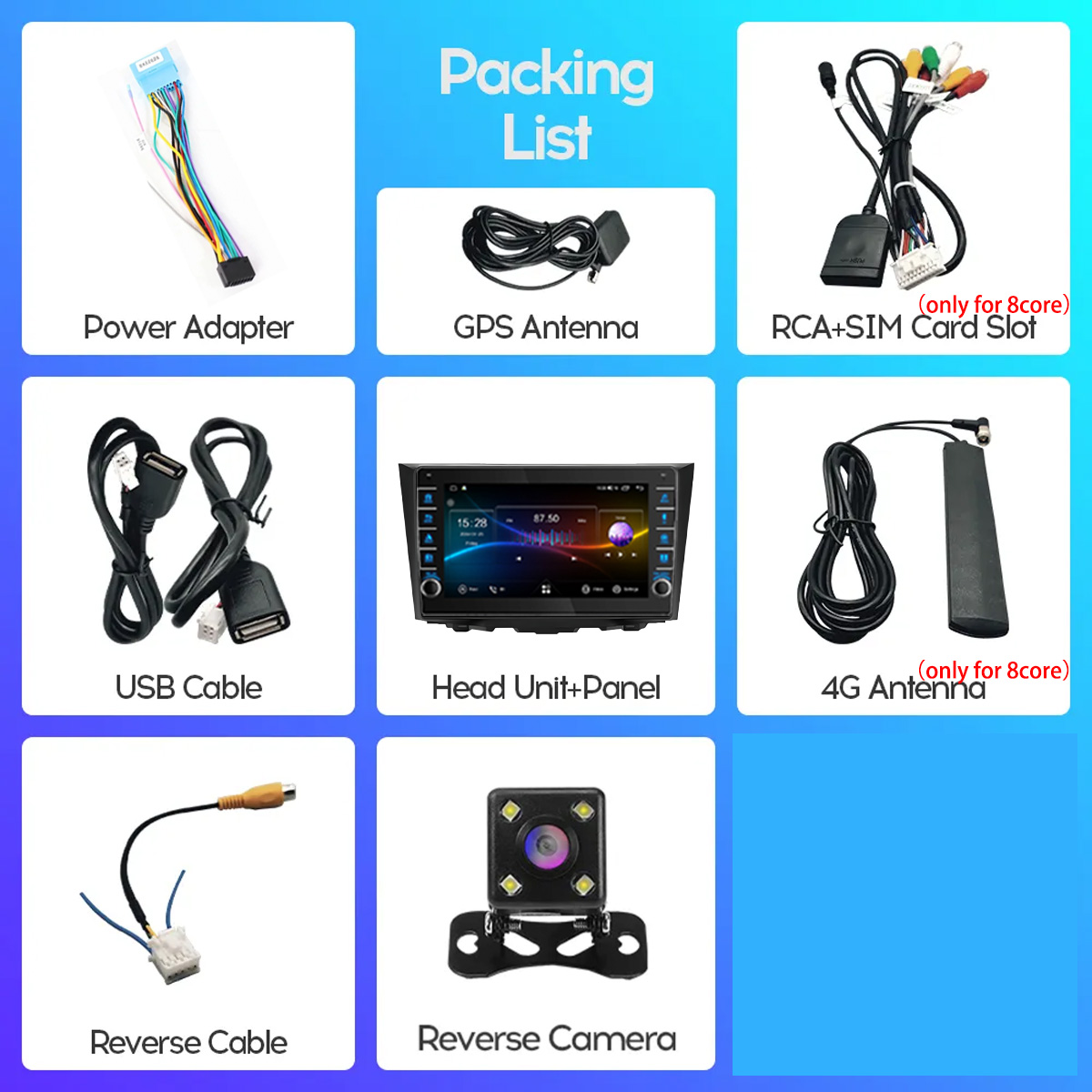 8G Ram 128GB Android 14 Car Ra - Audio Music Hindi のレビューと価格