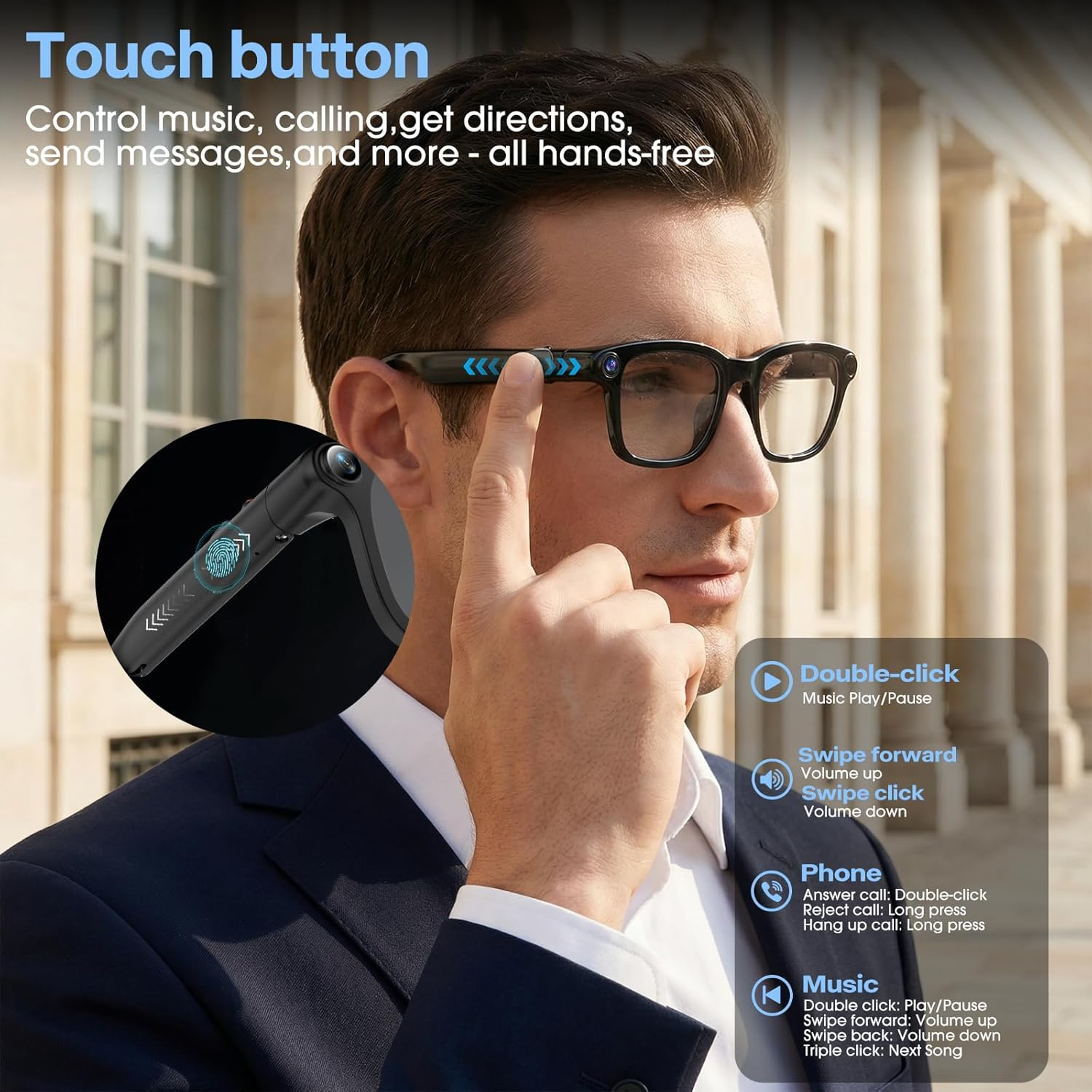 2026 New HD Smart Audio Glasse - Audio Music Ai のレビューと価格