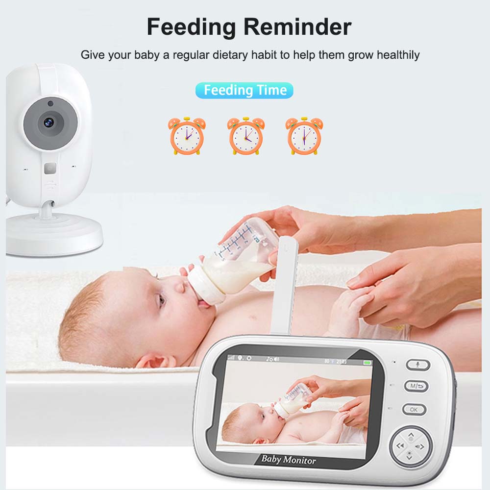 3.5'' Video Baby Monitor 2.4G  - Audio Music To Video のレビューと価格