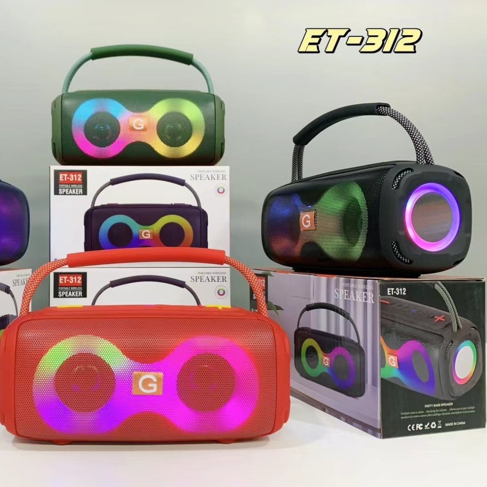 ET-312 Bluetooth Speaker Porta - Audio Music Spotify のレビューと価格