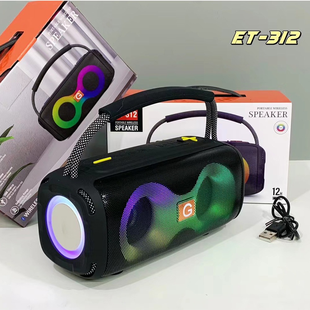 ET-312 Bluetooth Speaker Porta - Audio Music Spotify のレビューと価格
