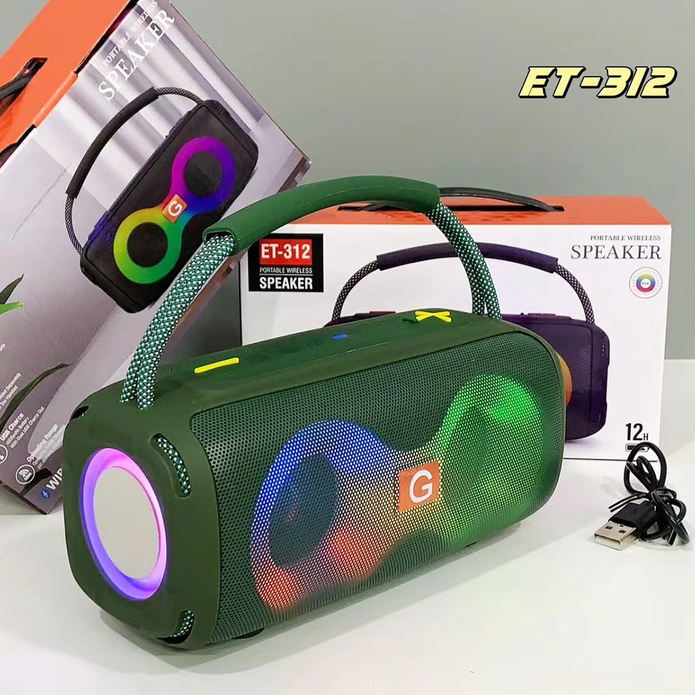 ET-312 Bluetooth Speaker Porta - Audio Music Spotify のレビューと価格