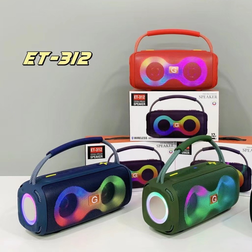 ET-312 Bluetooth Speaker Porta - Audio Music Spotify のレビューと価格